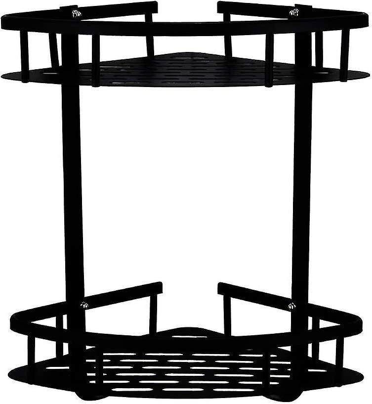 Bathroom Shower Caddy + Soap Dish With Towel Rack Storage Corner Shower Shelf No Drill Shower Shelf 