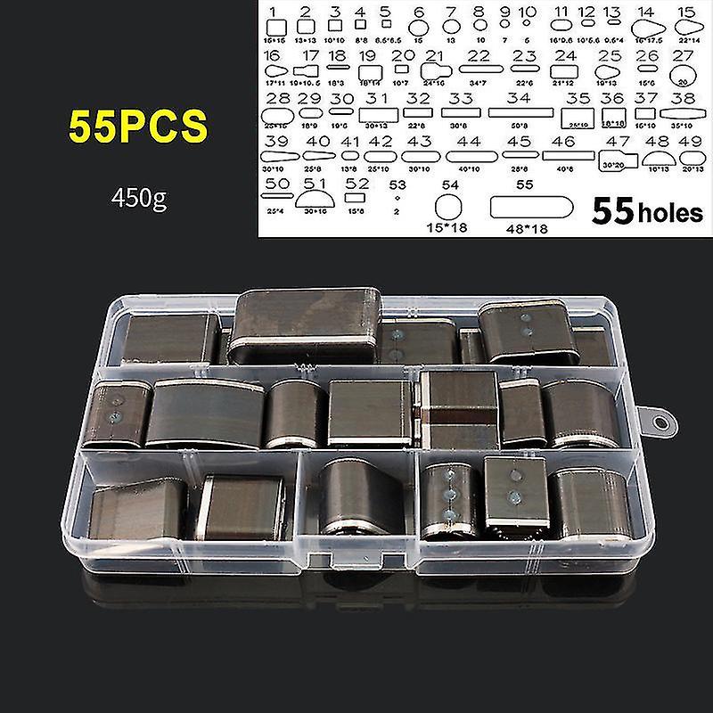 24/39/52/55 Pcs Leather Punch Tools Set With Different Sizes Shapes Diy Craft Accessories For Belt