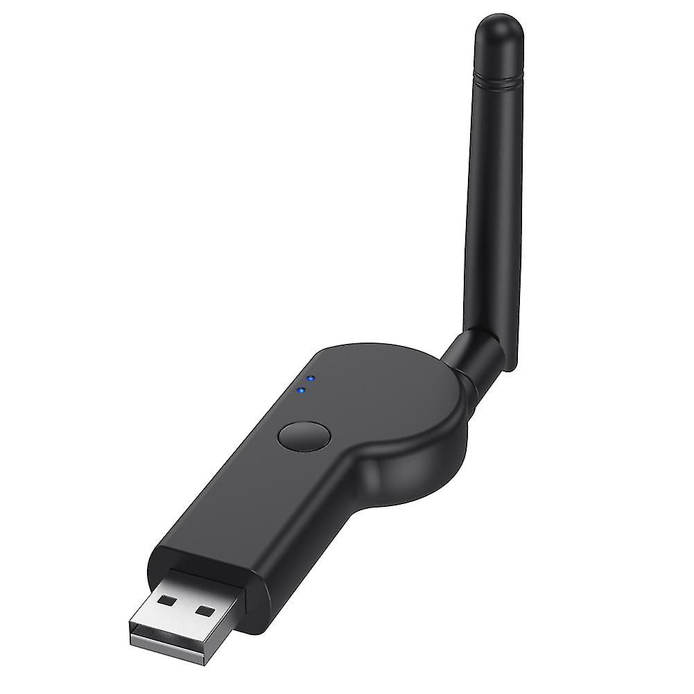 محول بلوتوث USB 5.2 متوافق مع تقنية Bluetooth 5.2 USB جهاز إرسال 3.5 مم هوائي خارجي كمبيوتر