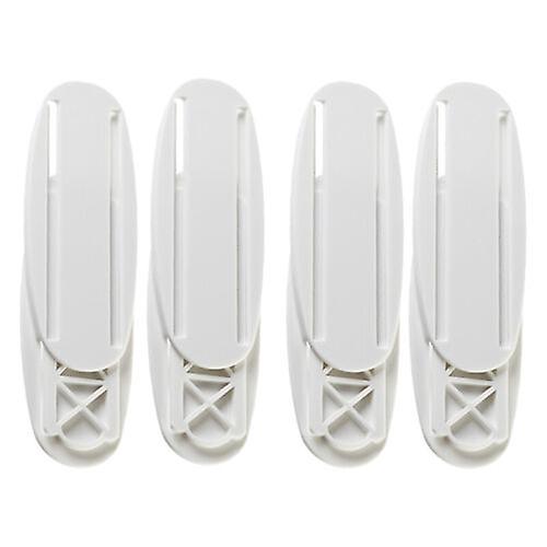 4pcs Wall Mount Self Stick Power Strip Holder Socket Cable Fixer Racks DIY