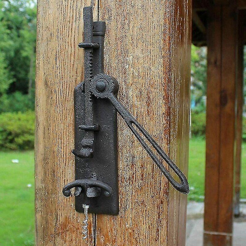 Cavatappi a parete europeo retrò ghisa artigianato uso domestico cavatappi screwpull cucina bar controsoffitto decorazione -