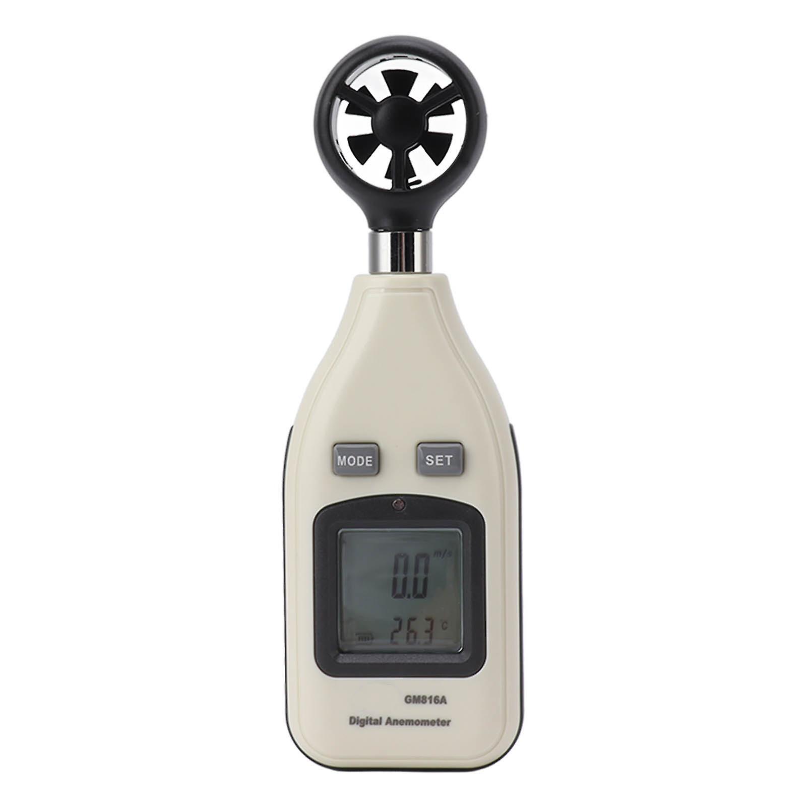 Digital Anemometer, High Sensitive Accurate Wind Speed Measurement For Industrial And Home Use With Lcd Display, Data Hold And Low Battery