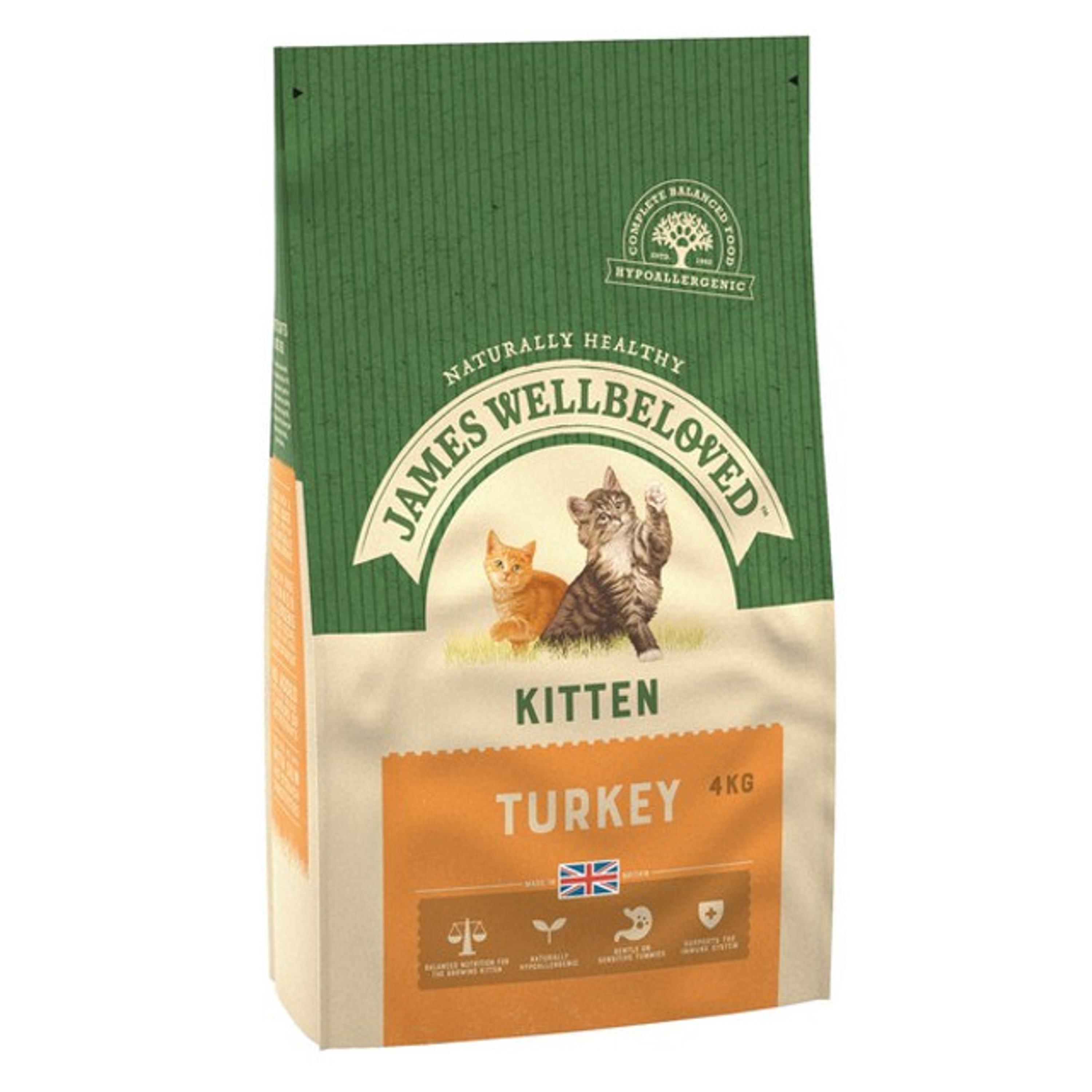 Wellbeloved 火鸡和米饭猫粮小猫 4kg