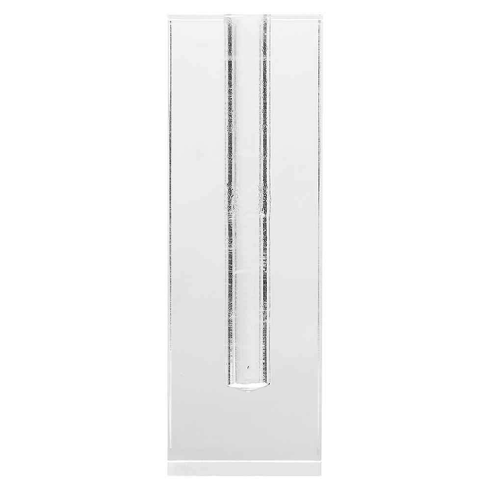 Transparent Acrylic Rectangular Rose Flower Base 4x4x12cm Display Stand