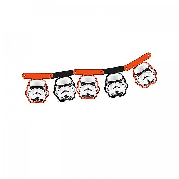 Star Wars Cardboard Helmet Stormtrooper Banner