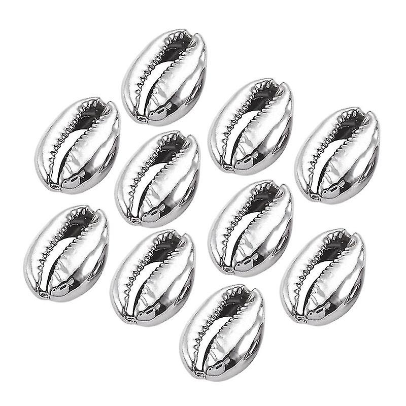 50pcs Electroplated Shell Beads