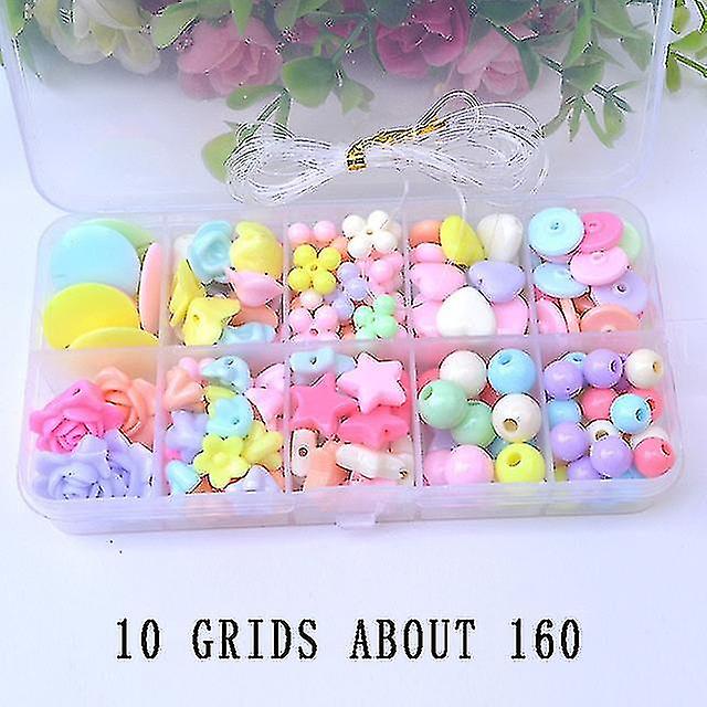 סט צעצועי חרוזים בעבודת יד בעבודת יד 24 רשתות חרוזים מרווח רופף יצירתי להכנת שרשרת צמיד צעצועים לבנות מתנות