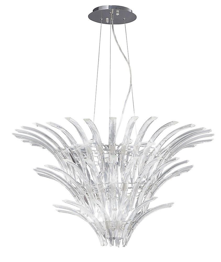 Inspired Diyas - Sinclair - Ceiling Pendant 12 Light Polished Chrome