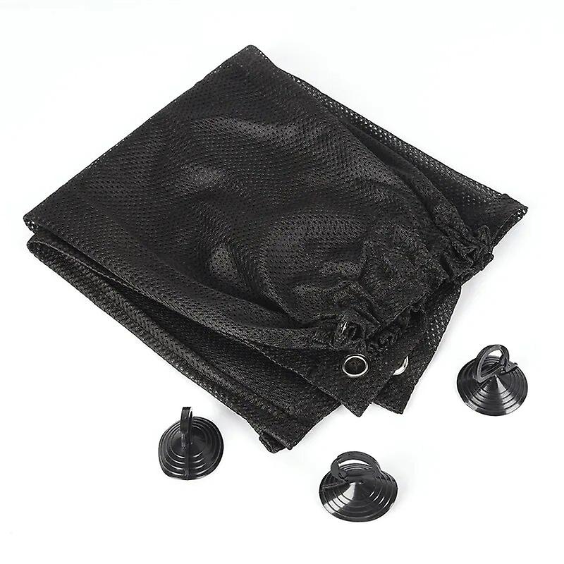 2pcs Car Inner Side Car Window Sunshade Universal Mesh Cloth UV Protection with Suction Cups Breathable 52X80cm~21692