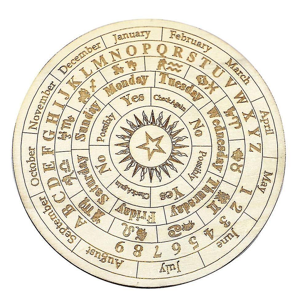 Garnish Tools Pendulum Board Divination Pendulum Board Astrology Board Prop