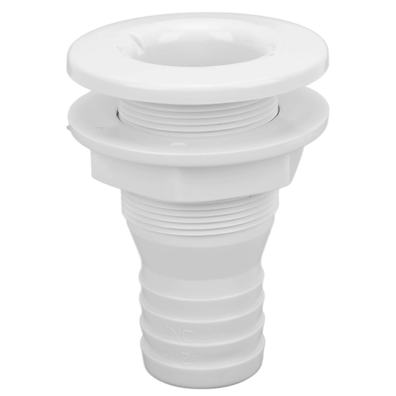 1-1/2" ABS Straight Through Fitting, Pipe Fitting, for Boats, Marine, White