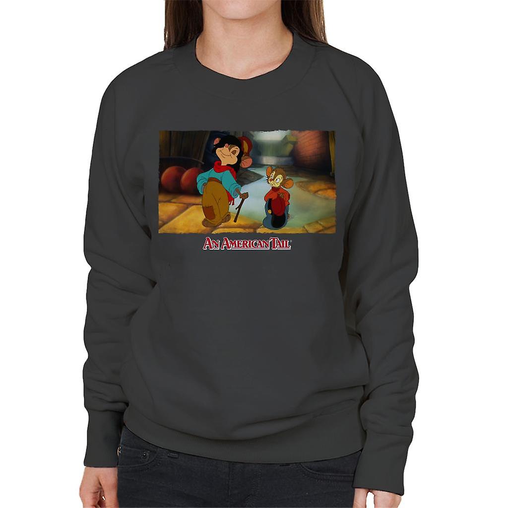 An American Tail Fieval And Tony Strolling Women's Sweatshirt
