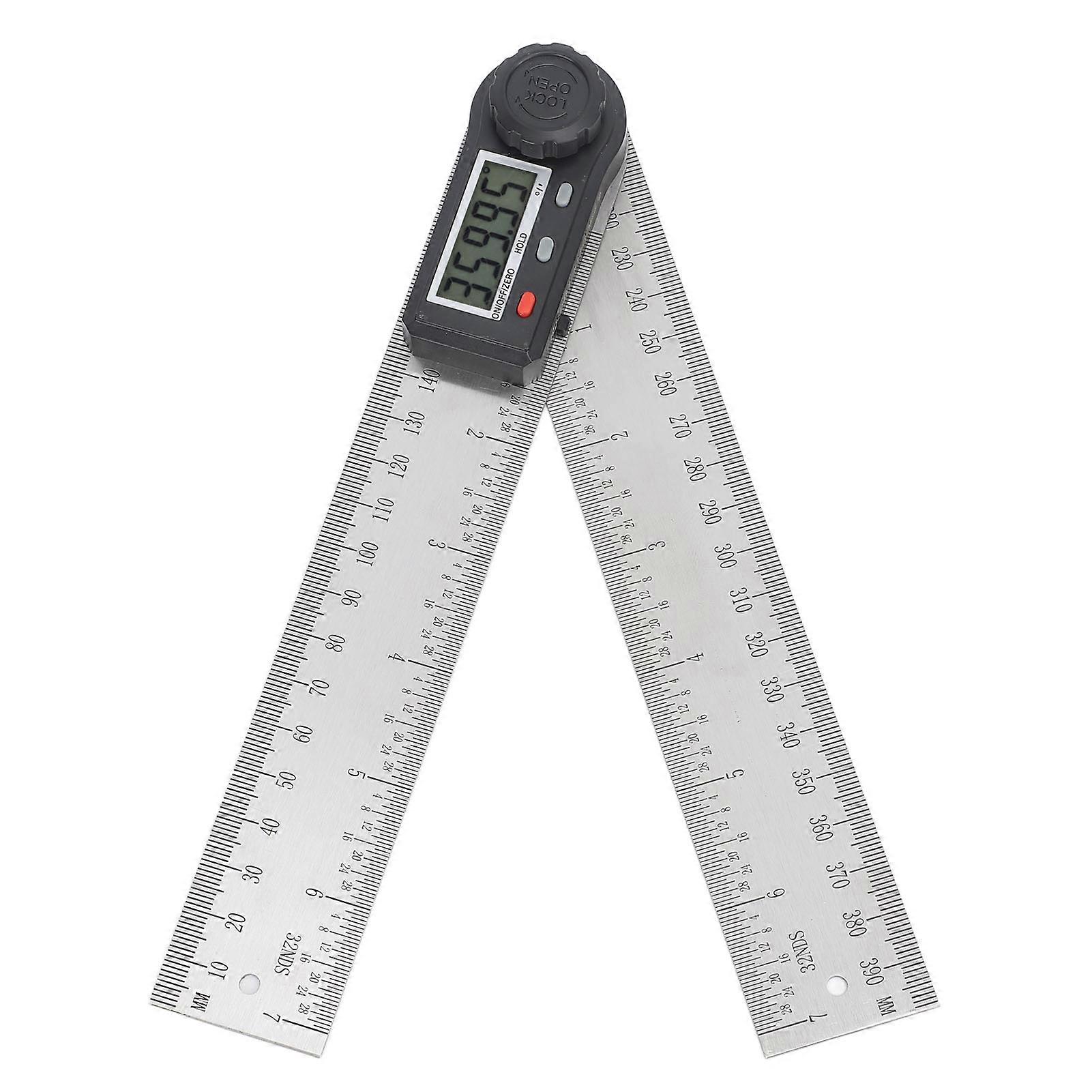 Digital Angle Ruler 200mm 360 Degree Lockable LCD Clear Display Protractor Angle Measuring Tool for Woodworking