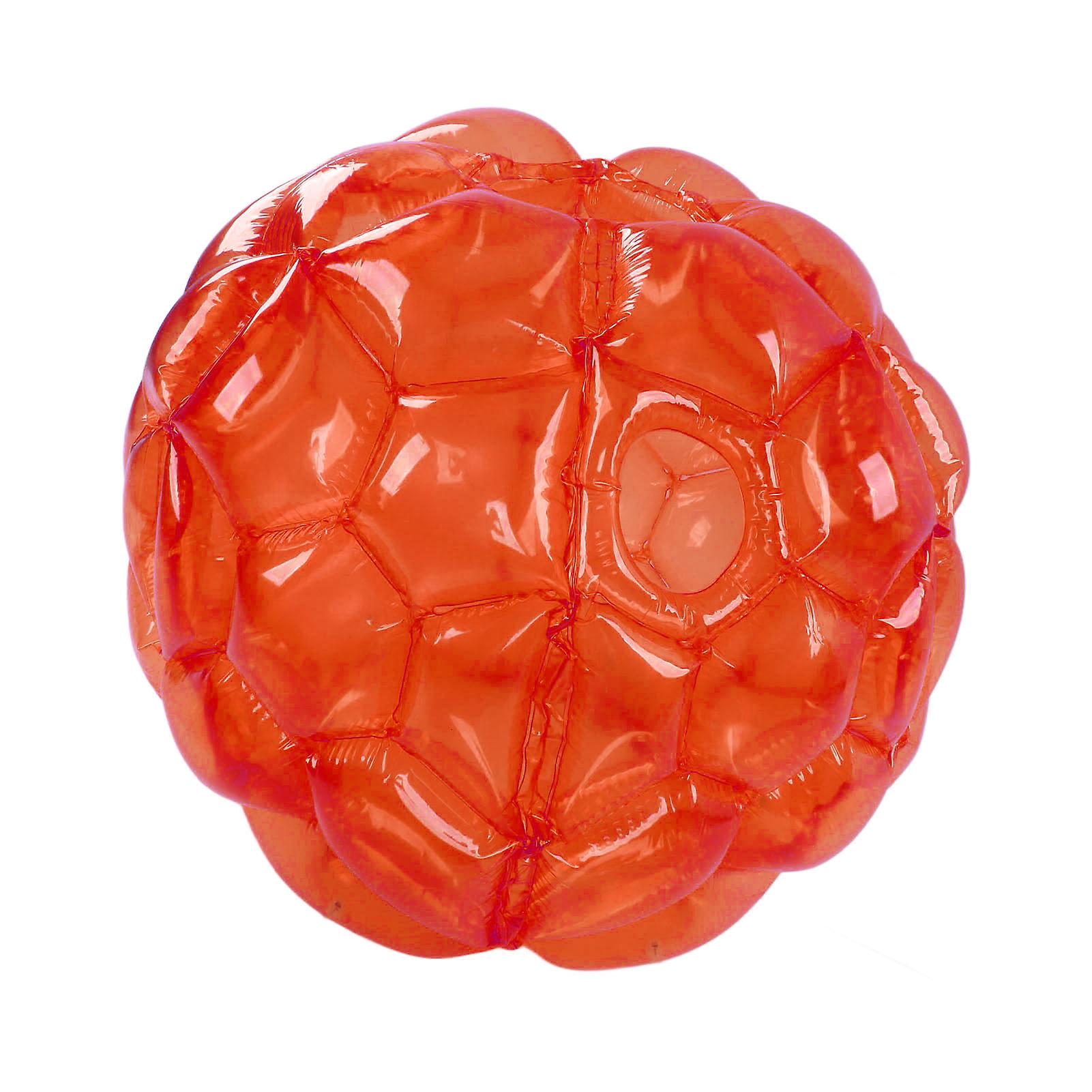 90CM Inflatable Collision Balls Portable Foldable Recyclable Body Bubble Ball for Kids Adults for Picnics Barbecues Red