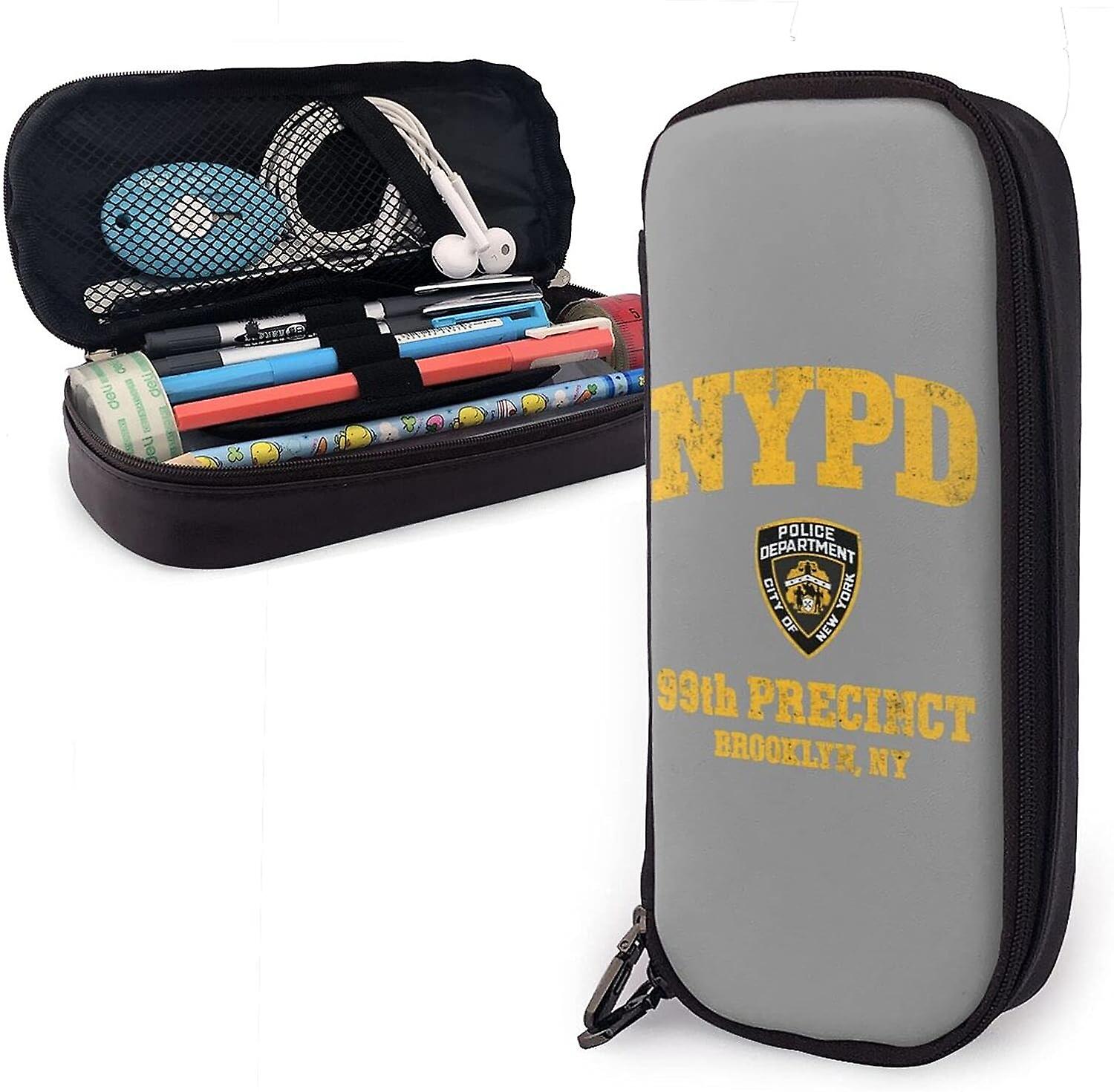 99th Precinct ברוקלין NYPD עור מקרה עיפרון תיק נייר מכתבים משרד תיבת אחסון ניידת תיבת קוסמטיקה תיקייה bd003635