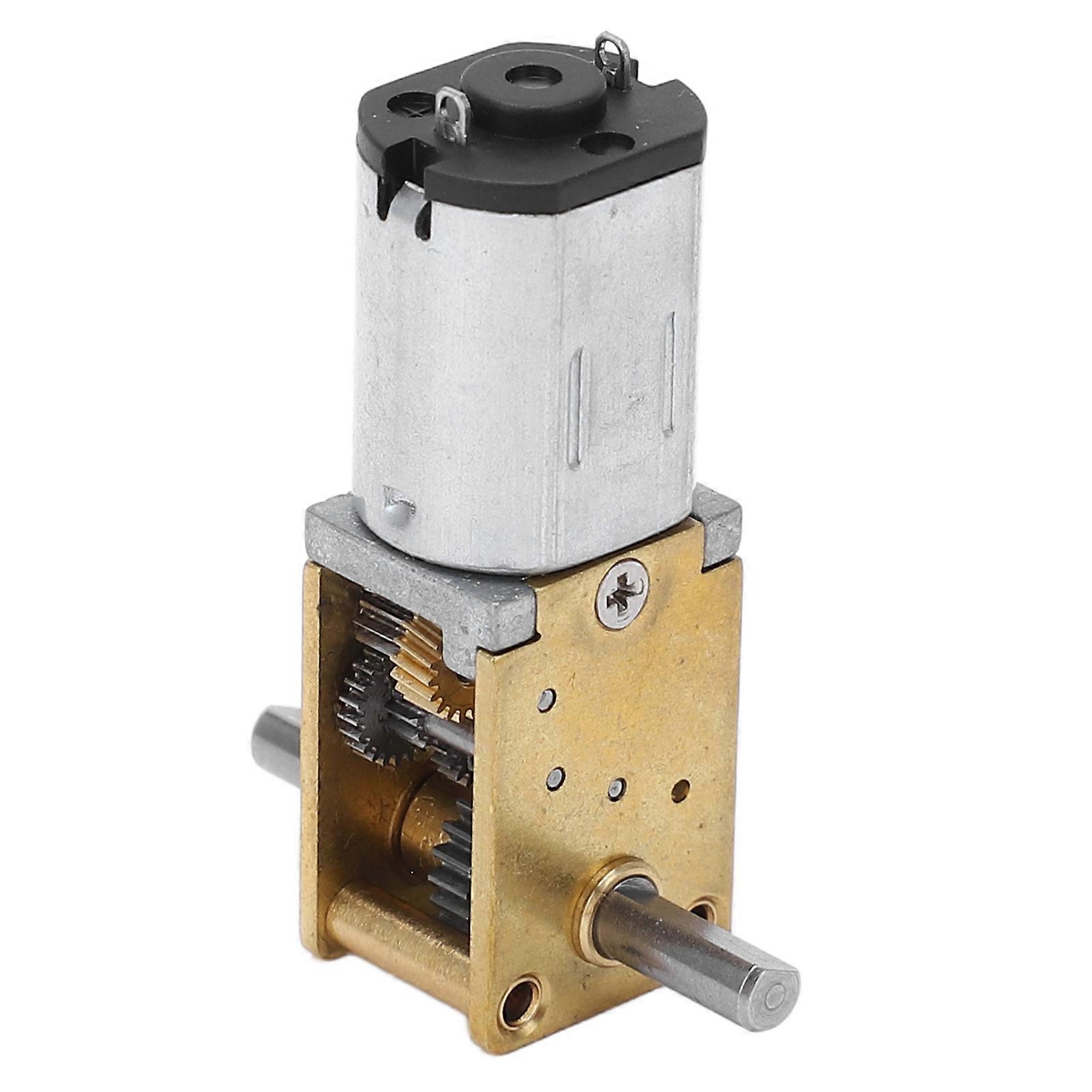 Gear Motor Speed Reduction Dual Output Shaft Worm Brushed Large Torsion for Machine DC3V 60RPM