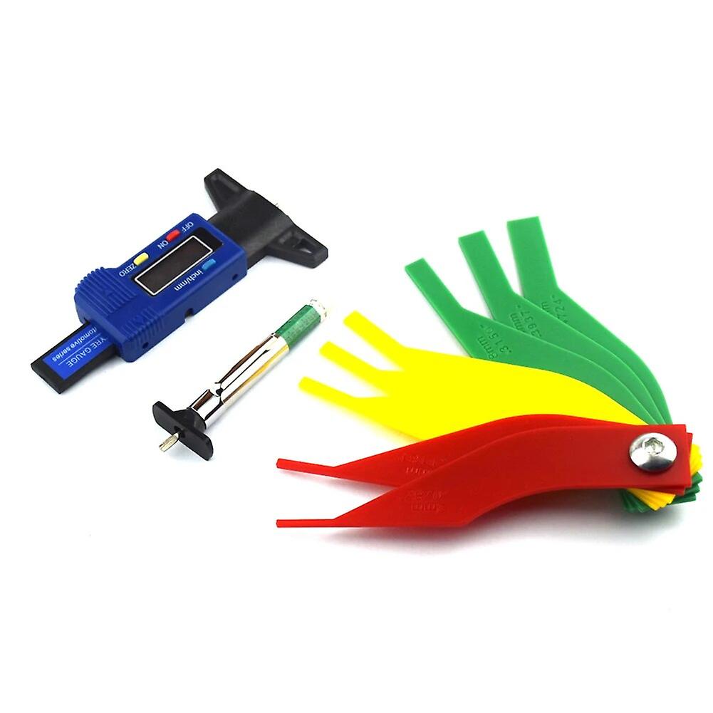 Däckmönsterdjupsmätare Däckslitagedetektering Mätverktyg Bromsok