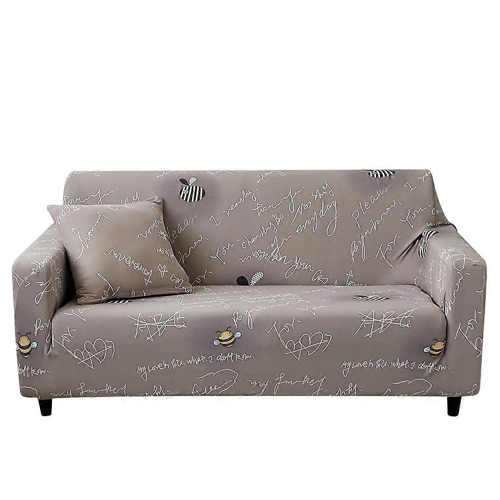 Letter Pattern Comfortable Sofa Cover Protector Slipcover Home Decor(for 3 Seat Sofa)