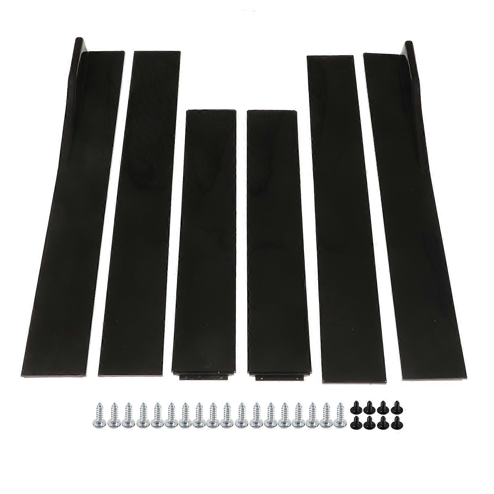 Car Side Skirts 2.2m Glossy Black Rocker Panel Exterior Lower Side Bottom Line Extensions Splitter Lip Diffusers