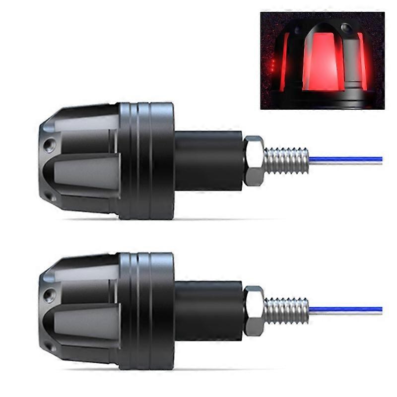 2pcs 12v Motorcycle Led Handlebar End Turn Signal Light Flasher Handle Grip Bar Blinker Side Marker Corner Lamp Lighting