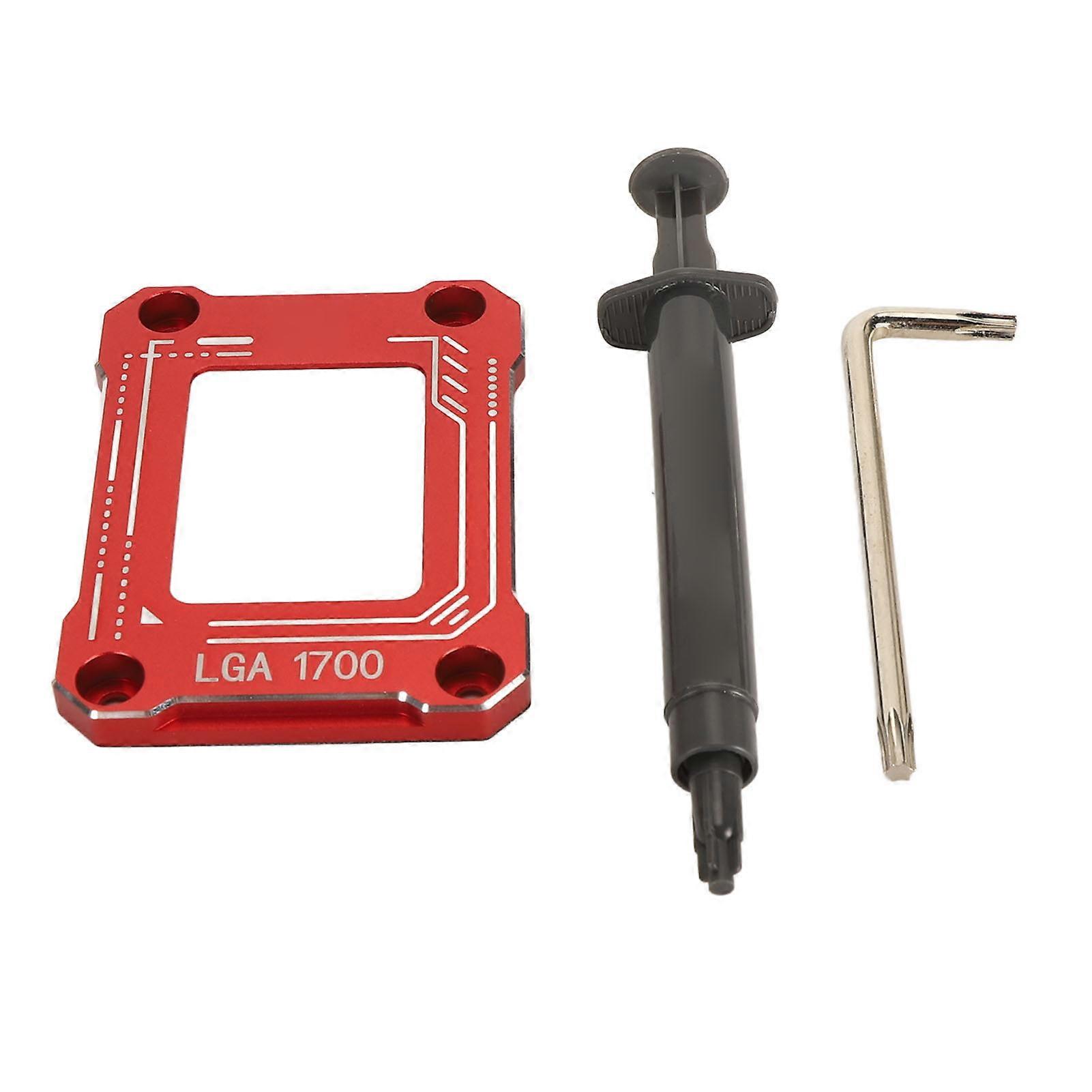 LGA1700 BCF 12 Generation for Intel Anti Bending Buckle Bending Type Pressure Plate CPU Fixed Fastener CPU Curved Pressure Plate Red