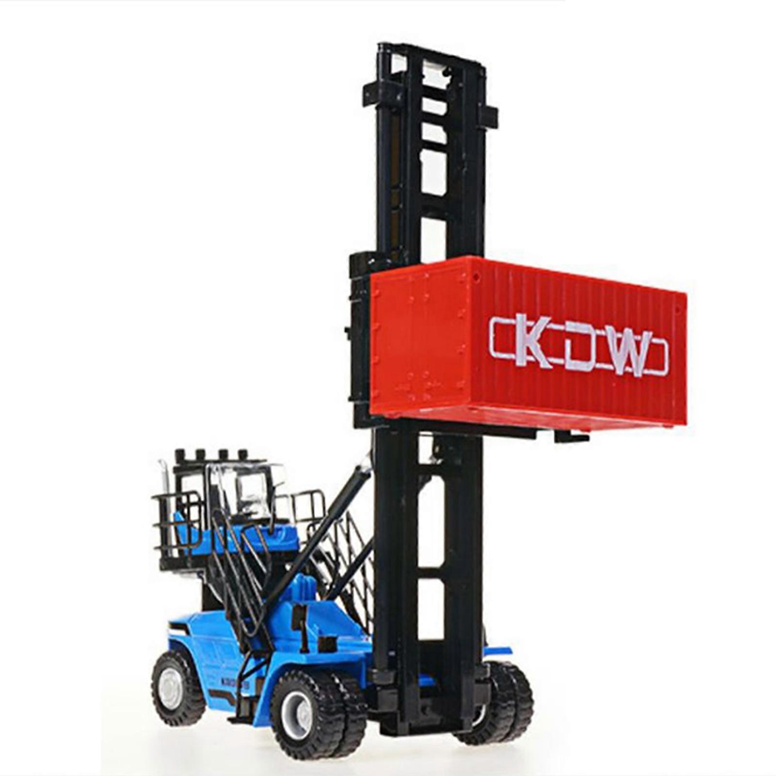 1:50 Scale Empty Container Stacker High Simulation Alloy Engineering Vehicle