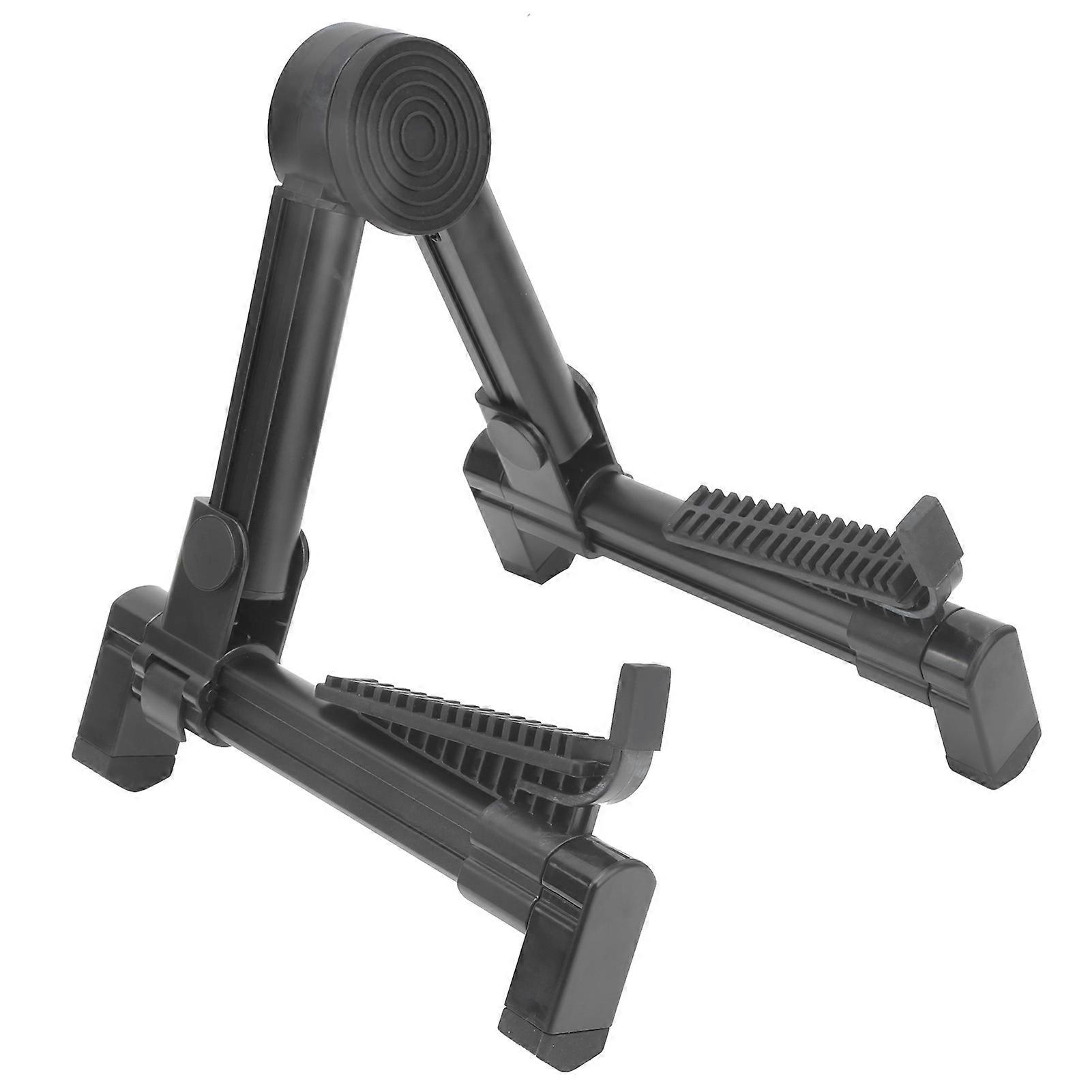 Instrument Stand Aluminum Alloy Floor Bracket Foldable Shelf Display Holder for UkuleleFP?20 Black (for Ukulele)