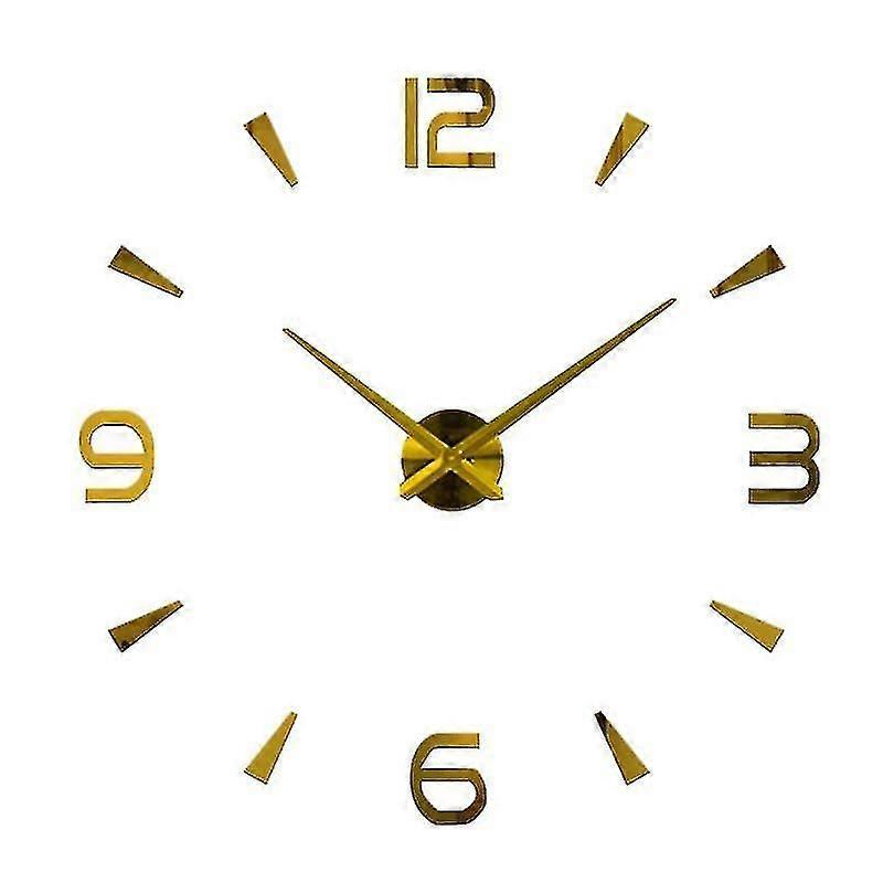 diy wall watch - gold