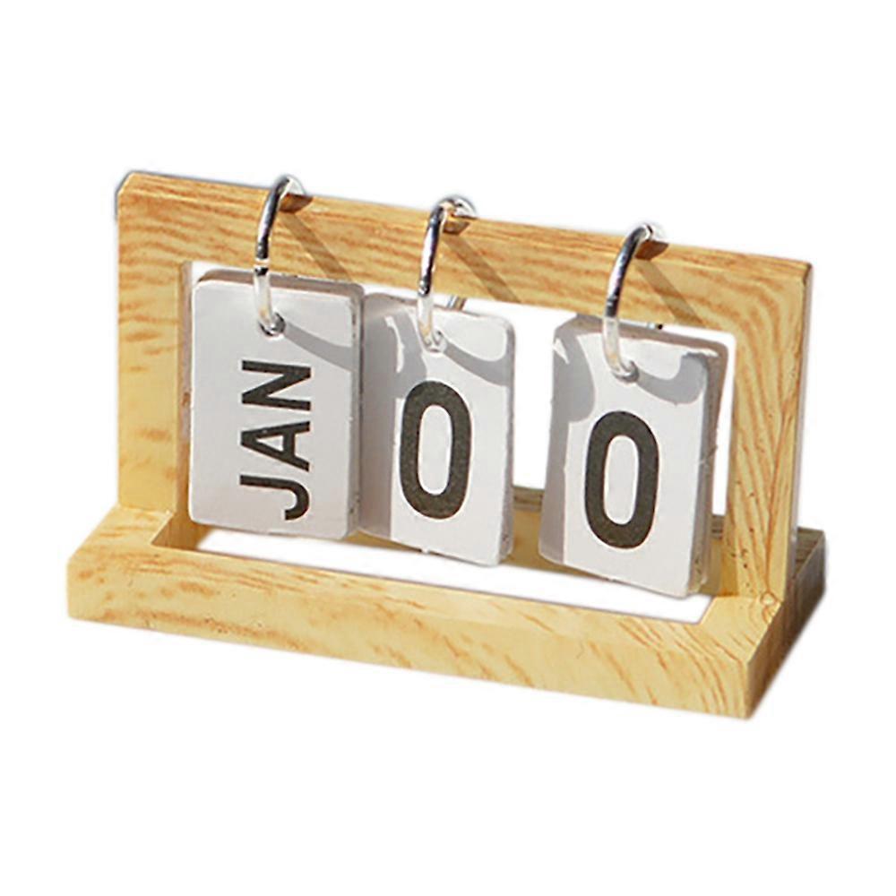 1/6 1/12 Simulation Mini Calendar Model for OB11 BJD Furniture Decoration,Log Color