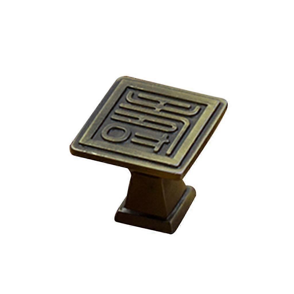Vintage Single Hole Pull Handles Cabinet Drawer Cupboard Knobs Fu Bronze