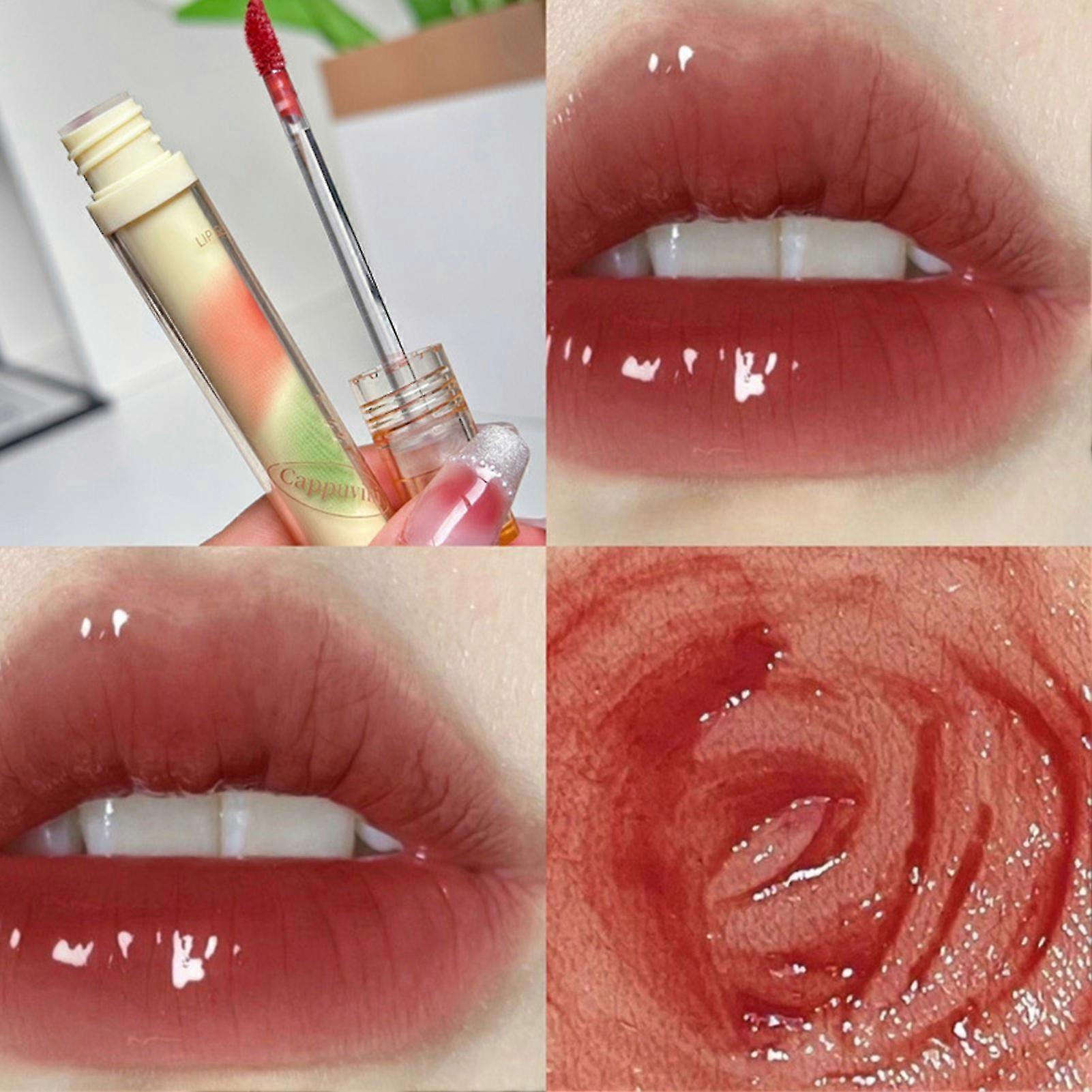 Miroir nourrissant rouge à lèvres liquide hydratant couverture complète rouge à lèvres revitalisant pour femmes filles fournitures cosmétiques