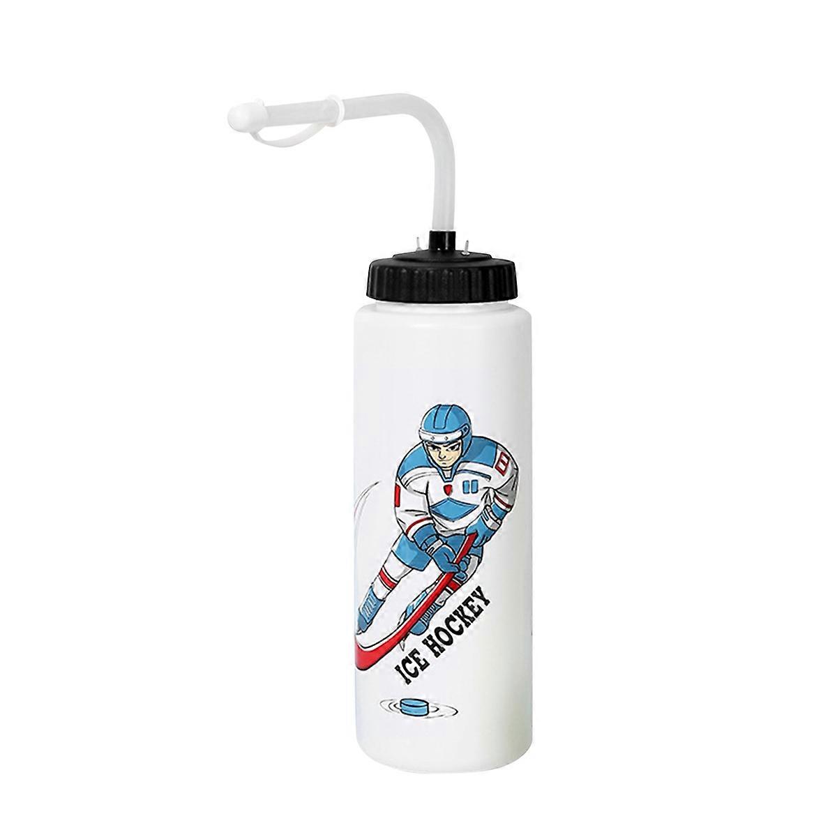 1000ML Ice Hockey Water Bottle Portable High Capacity Football Bottle Classic Design Sports Bottle