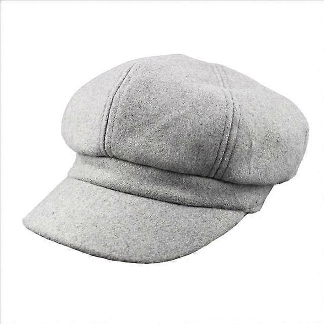 Vintage Beret Newsboy Hat Adjustable Autumn Winter Hat Cabbie Beret Octagonal Cap Soft Woolen Beret for Women Beret Painter Cap