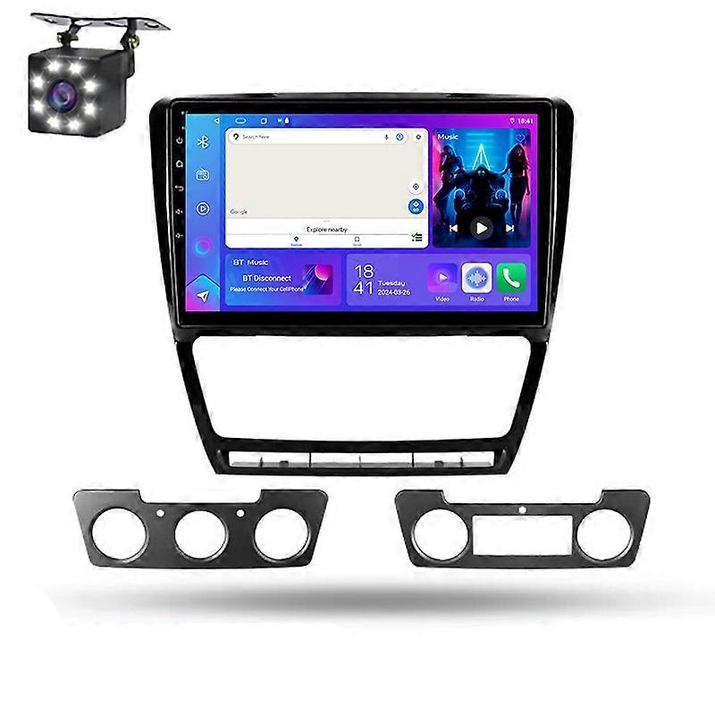 Android Auto Car Radio Multimedia For Skoda Octavia 2 A5 2008-2013 Carplay Navigation GPS