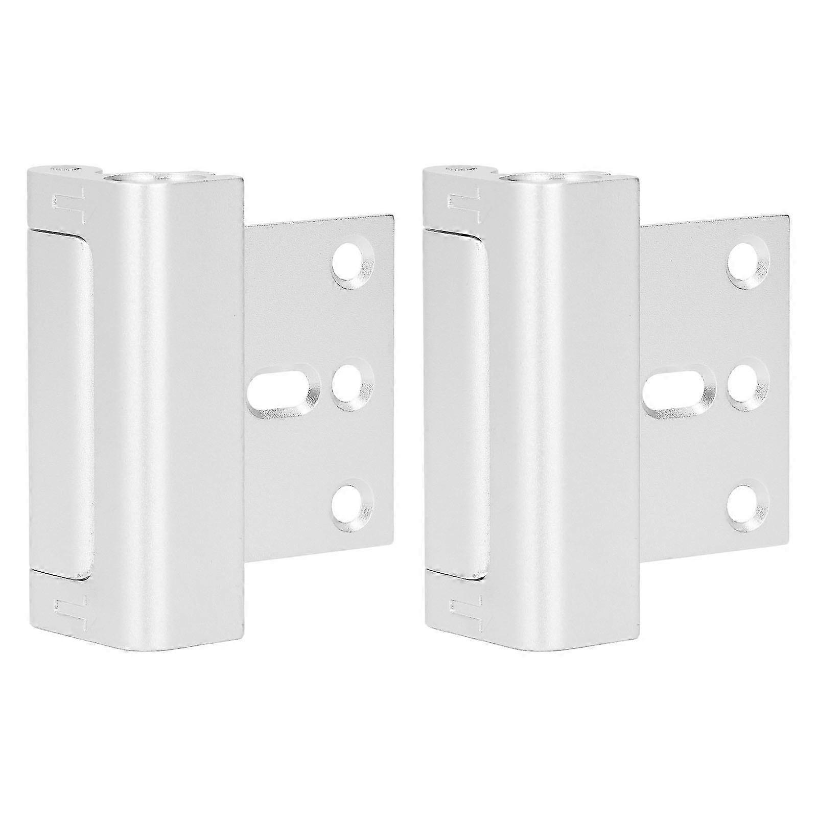2Pcs Door Security Lock Withstand 800lbs Spring Loaded Childproof Reinforcement Lock with Screws for Home Indoor