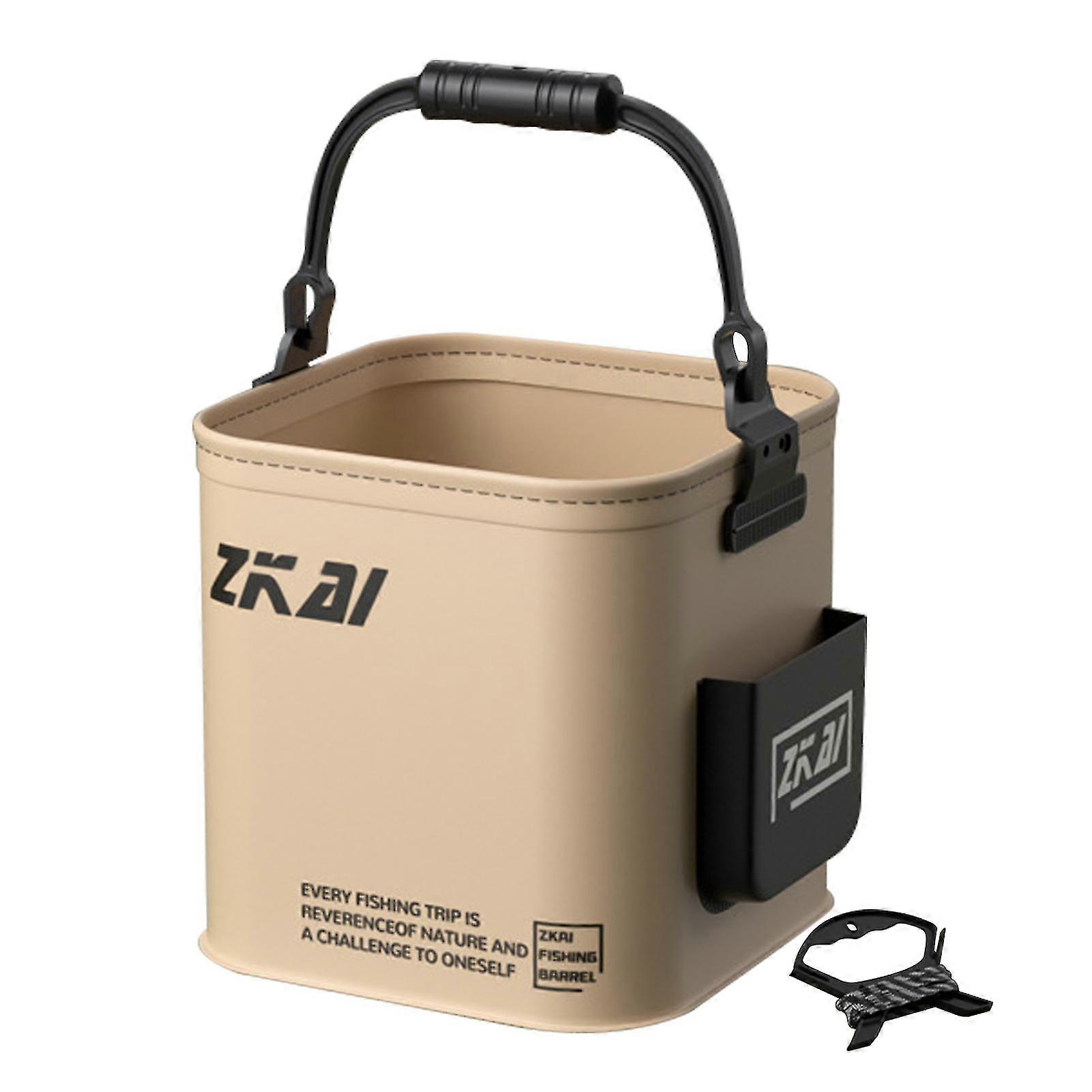 Multifunctional Foldable Fish Bucket Large Capacity Water Container for Outdoor Activities