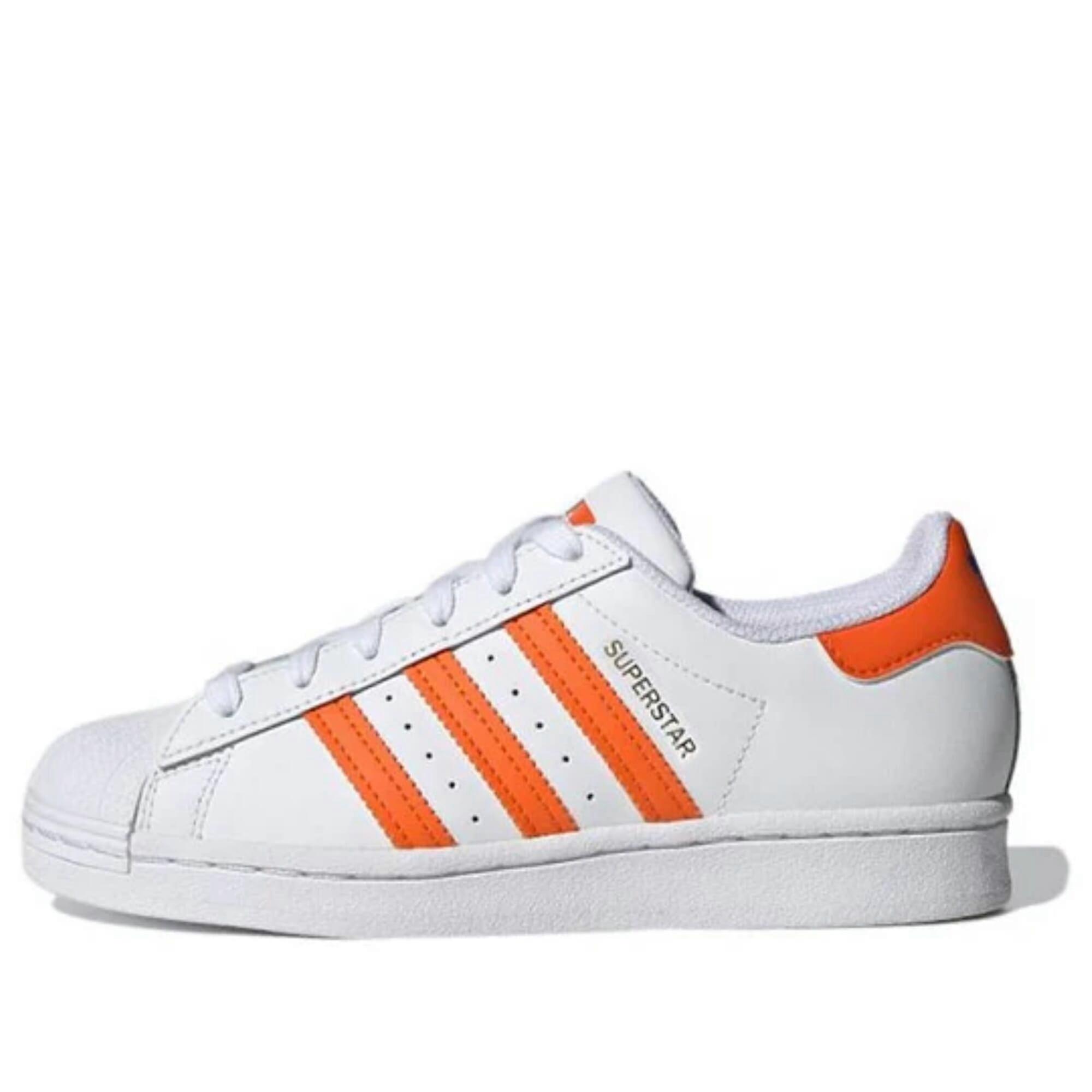Adidas Superstar J Footwear White/Blue-Gold Metallic FZ0648 Grade-School