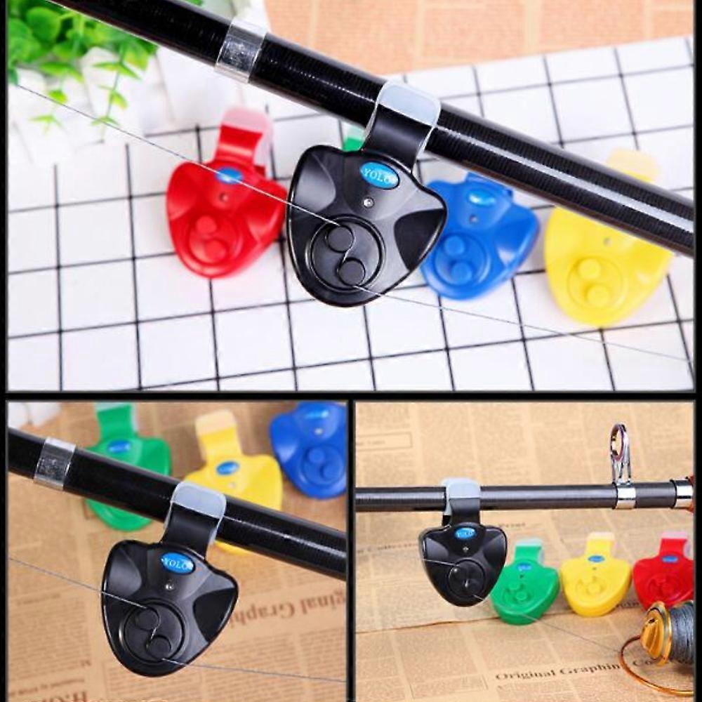 LED-fiskebittalarm - Klipsbar fiskelydklokke for nattfiskeutstyr