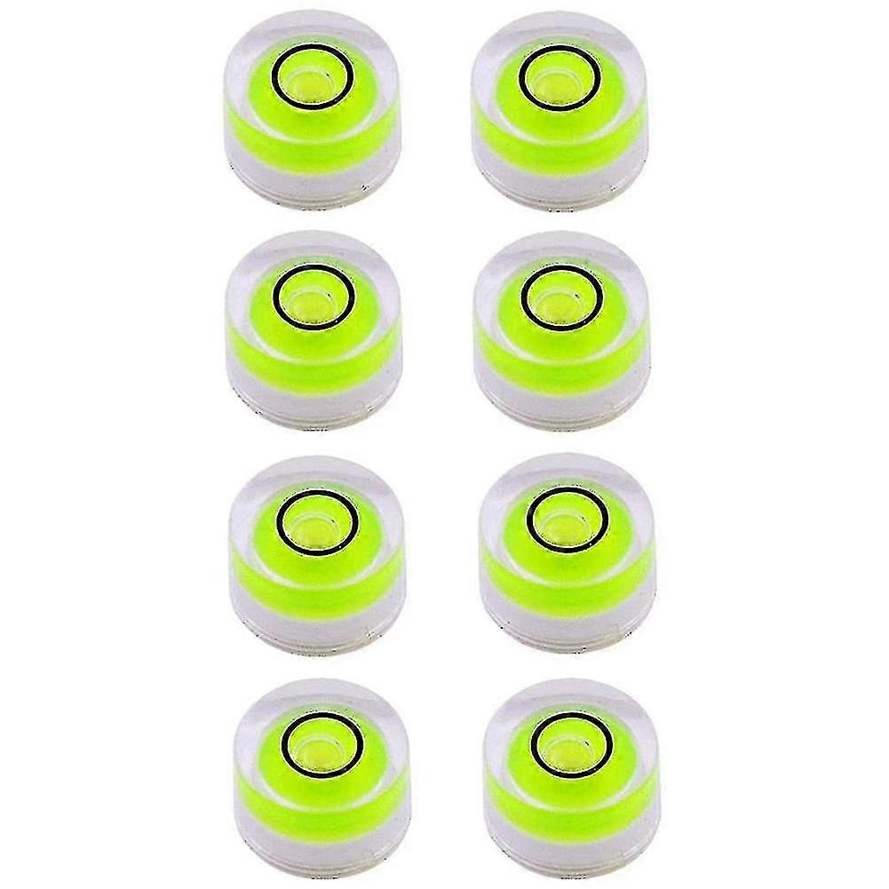 8pcs Mini Circular Bubble Spirit Level Bullseye Levels Inclinometers For Leveling Telescope, Tripod