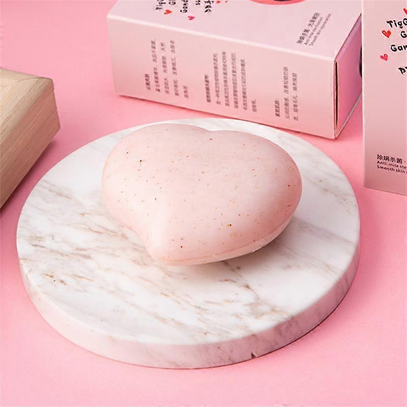 Pink PP Soap Heart Type Handmade Soap Whitening Brighten Buttock Private