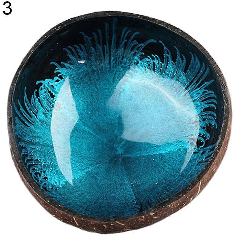 Splash Ink Coconut Shell Candy Storage Bowl Container Desk Ornament Home Decor