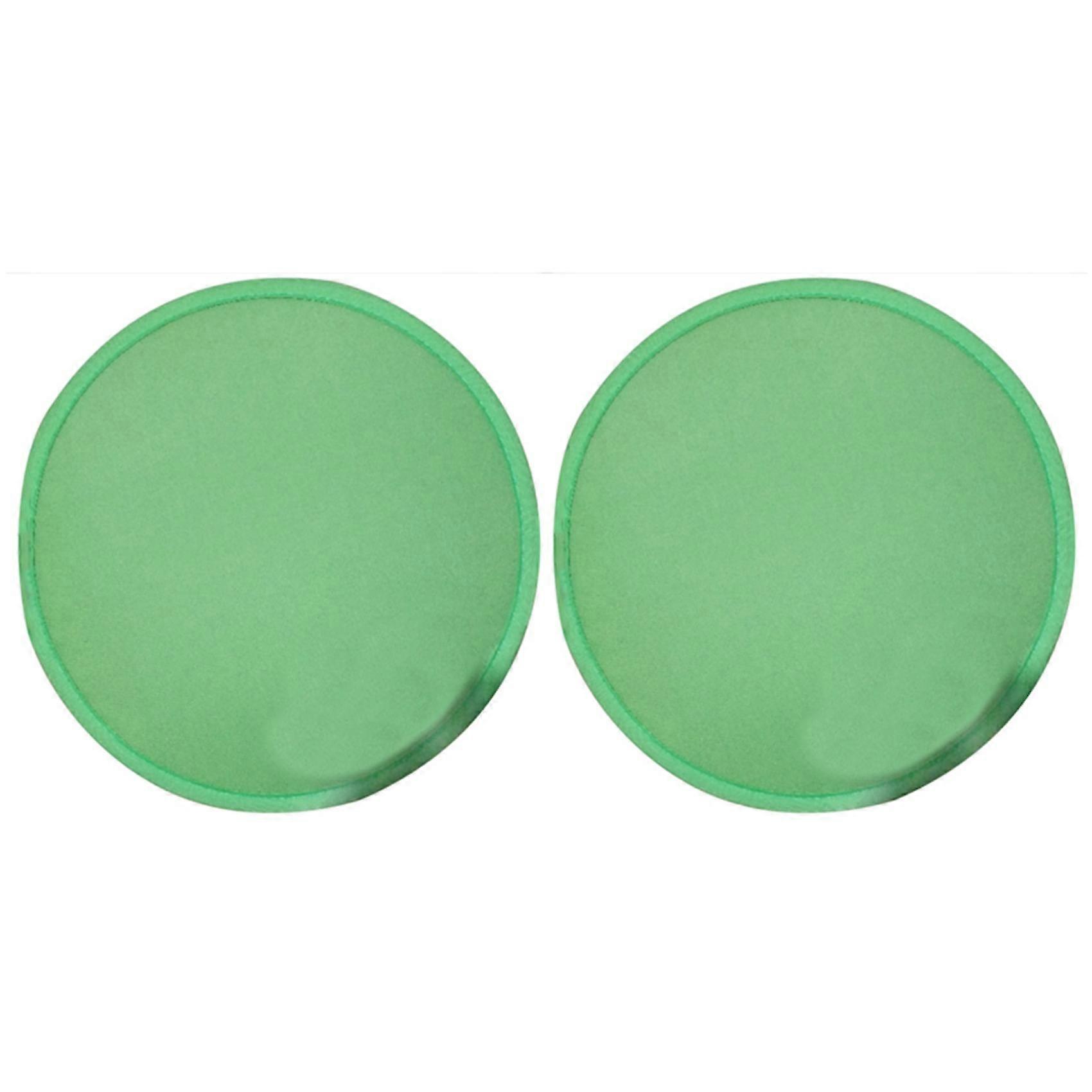 2x Foldable Round Fan-green