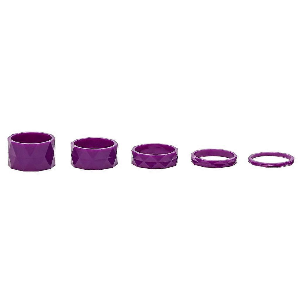 5Pcs Carbon Fiber Ποδήλατα Headset Spacers Set Threadless Bike Front Stem Fork