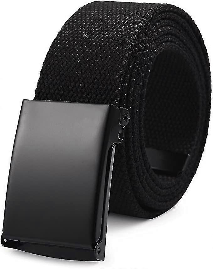 Unisex Belt Nylon Canvas Belt - Business Belt Length 130 Cm Width 3.8 Cm Automatic Buckles Adjustable With Work Belt Fabric Men Women Universal Outdoo