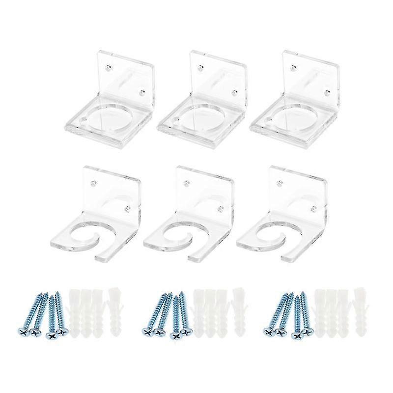 3 Sets Showing Stands Wear-resistant Wall-mounted Transparent Acrylic Showing Shelves For Lumber Room