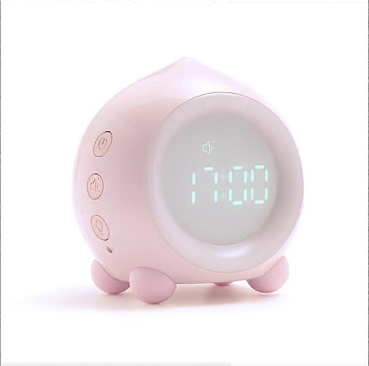Children's Alarm Clock Bright LED Digital Night Light Smart USB
