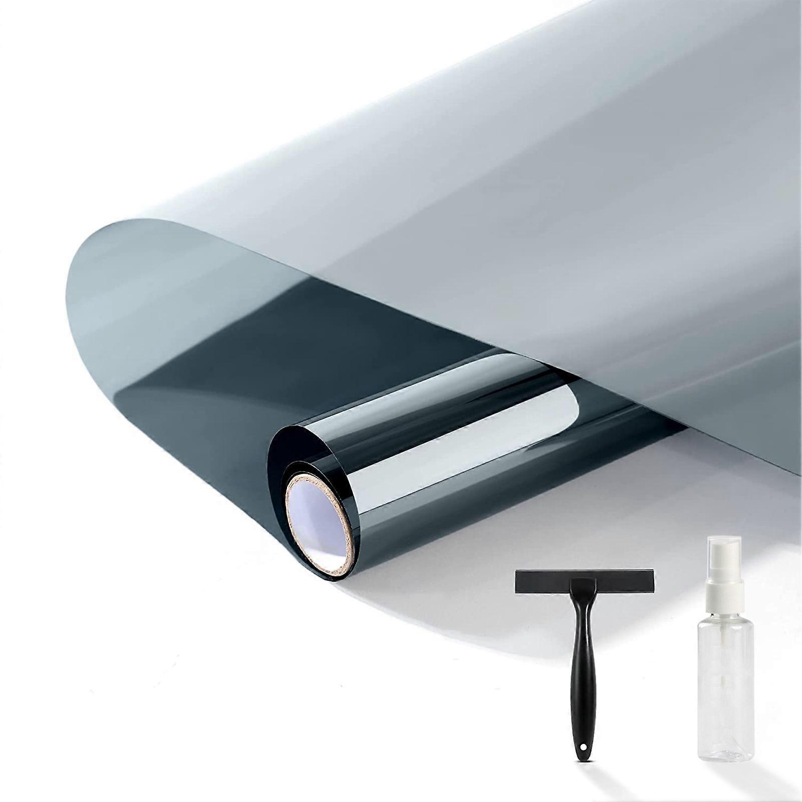 Heat Control Window Film Blocks UV Infrared Rays Easy Installation Explosion-Proof PET Material One-Way Privacy Mirror Reflective Film KAESI