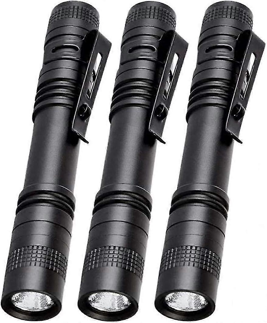 Portable Flashlight With Metal Clip, 100 Lumens Penlight Flashlight Tactical Torch, Mini Pocket Pen Light Emergency Light