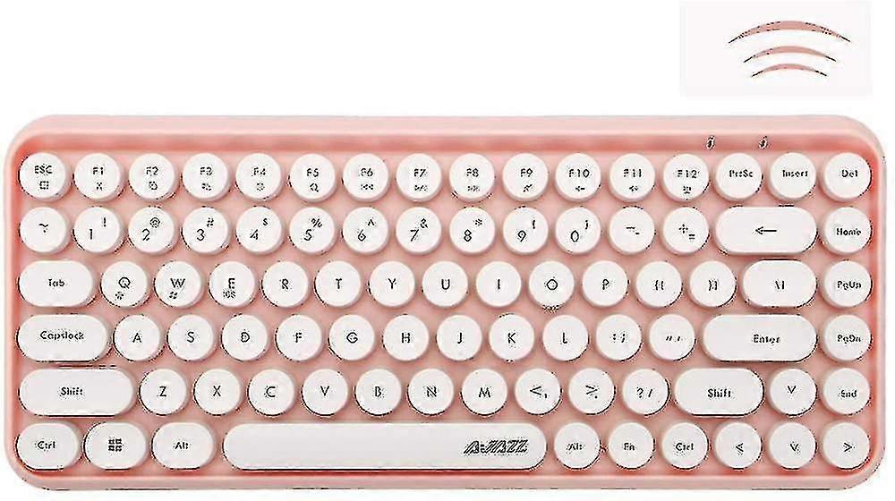 Wireless Bluetooth Keyboard, Mini Portable 84-key Typewriter Retro