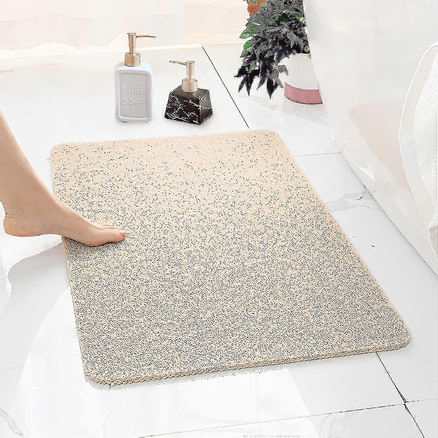 Duschmatte Rutschfest, Weich Komfort Sicherheits Badewannenmatte Mit Ablauflchern, Pvc-luffa Massage Duschmatten Fr Nassbereiche, Schnell Trocknend (b